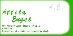 attila engel business card